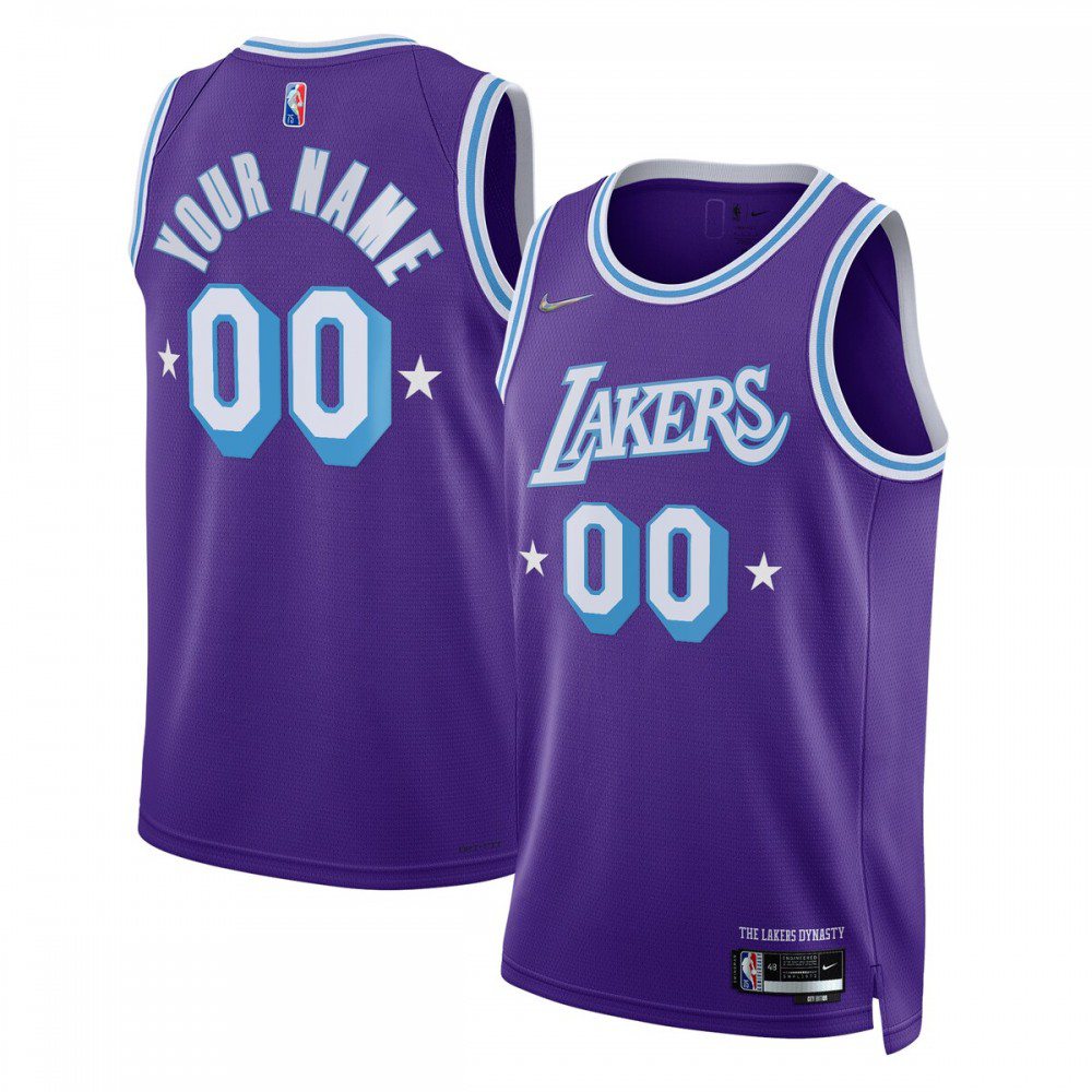 Los Angeles Lakers 2021/22 Swingman Custom Jersey - City Edition - Purple-Pro Kit Vault | Brand New 26/27 Sports Jerseys